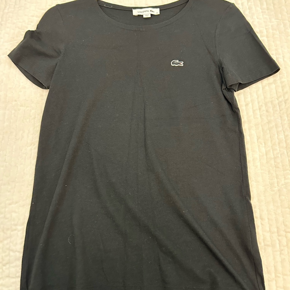 Lacoste Women's Classic Black Tee